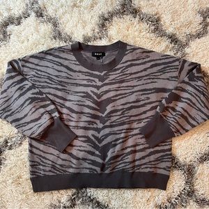 DKNY zebra print sweater
